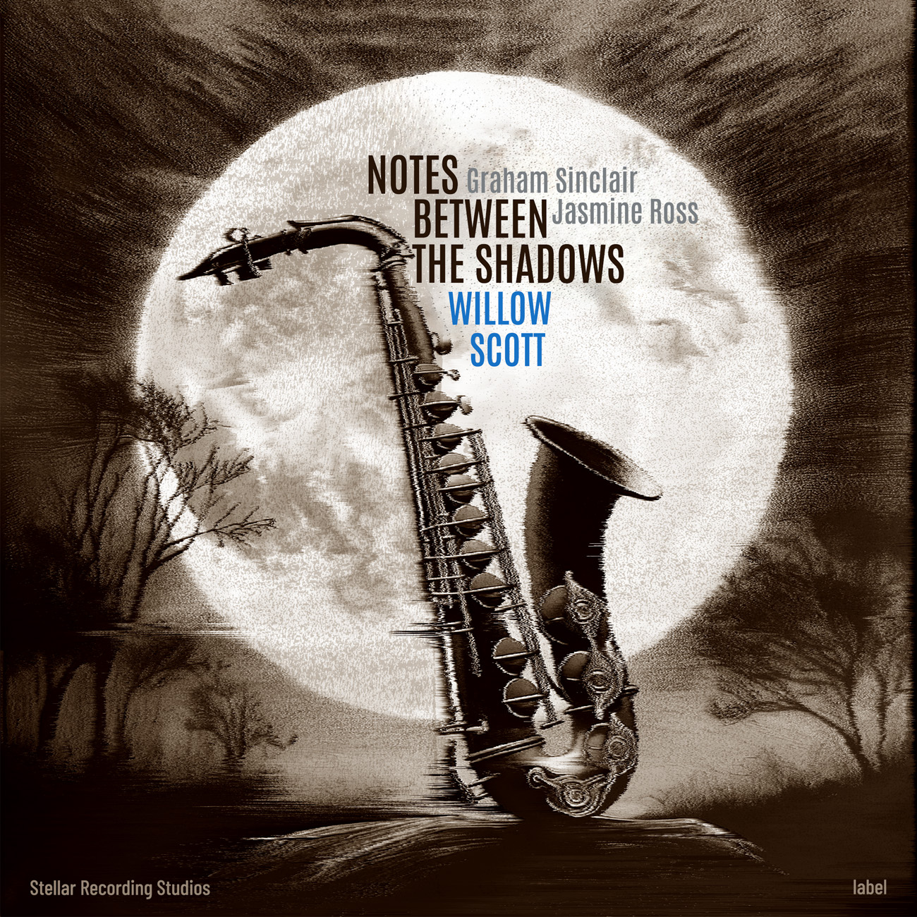 Front view of Premade Traditional Jazz & Blues Book Cover - Swirl #16862 | AlbumArtZone*